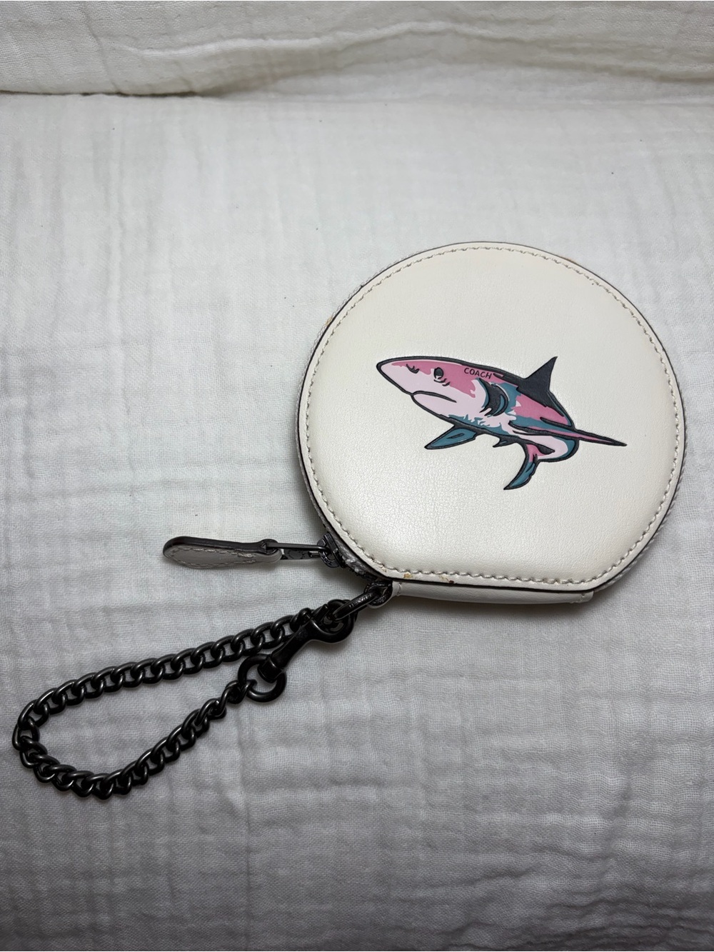 Coach Sharky Round Coin Purse